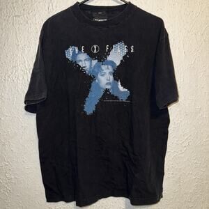 Vintage 1995 The X-Files Promo Creation Entertainment Graphic Print Shirt L